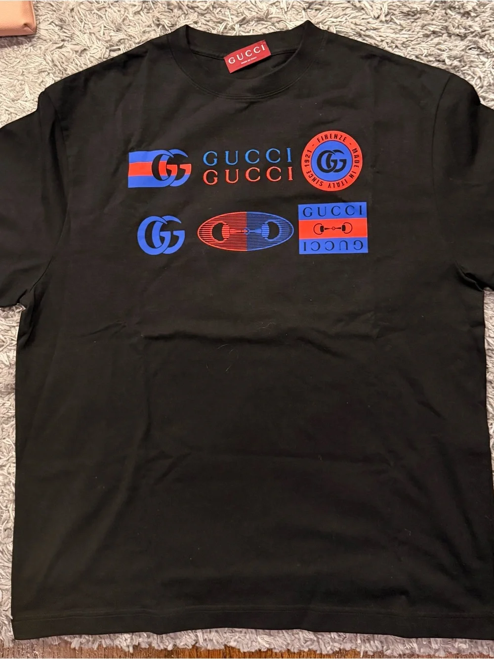 Gucci Men’s Printed cotton jersey T-shirt - Sz M